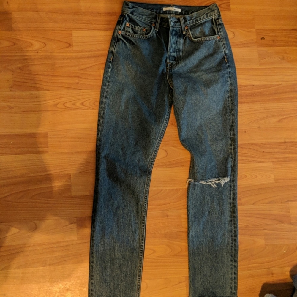Grlfrnd Karolina High Waist Straight Cotton Jeans 23 - Picture 2 of 5